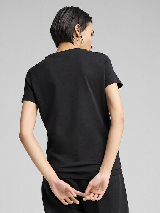 PUMA Metallic No 1 T-Shirt Black