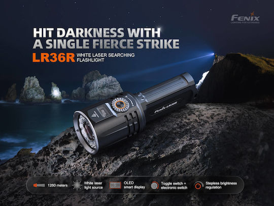 Fenix Wiederaufladbar Handstrahler LED IP68 mit maximaler Helligkeit 10lm Weiß
