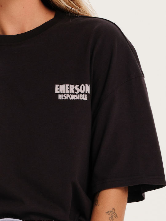 Γυναικείο Oversized T-shirt Μαύρο
