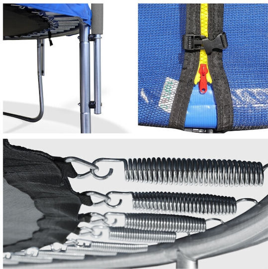 Buba Trampolin Draußen Durchmesser 244cm mit Netz & Leiter