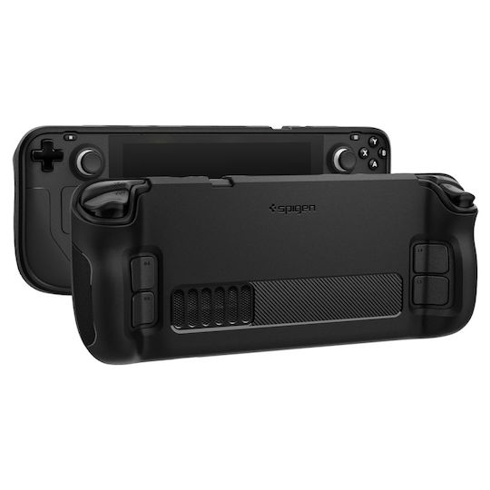Spigen Rugged Armor Plastic Protective Case for Console Steam Deck Matte Black