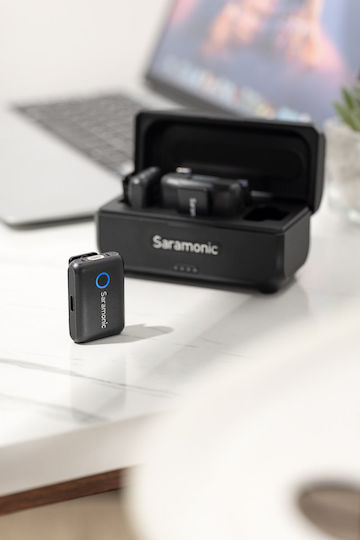 Saramonic Комплект Безжично Микрофон с Bluetooth Щипка в Черен Цвят