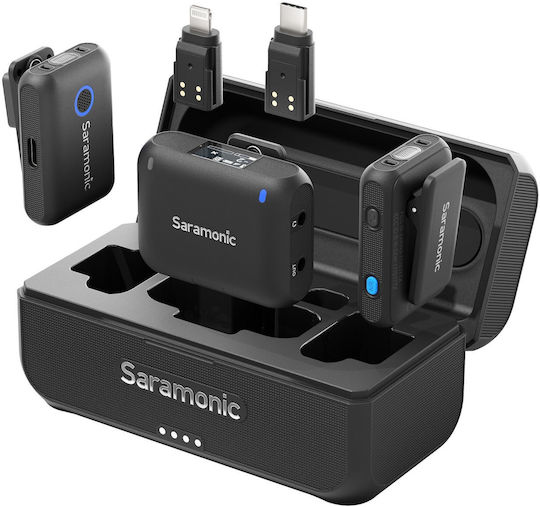 Saramonic Комплект Безжично Микрофон с Bluetooth Щипка в Черен Цвят
