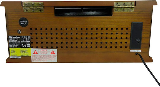 Roadstar HIF-1993D+BT Грамофон с Предусилвател и Вградени говорители Кафяв