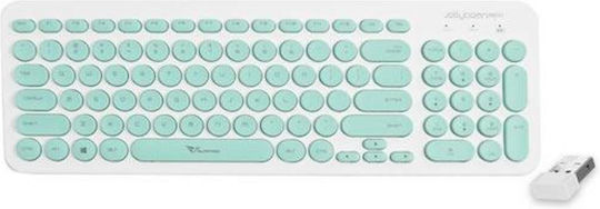 Alcatroz Jellybean U200 Безжично Само клавиатура Английски US Тюркоазен