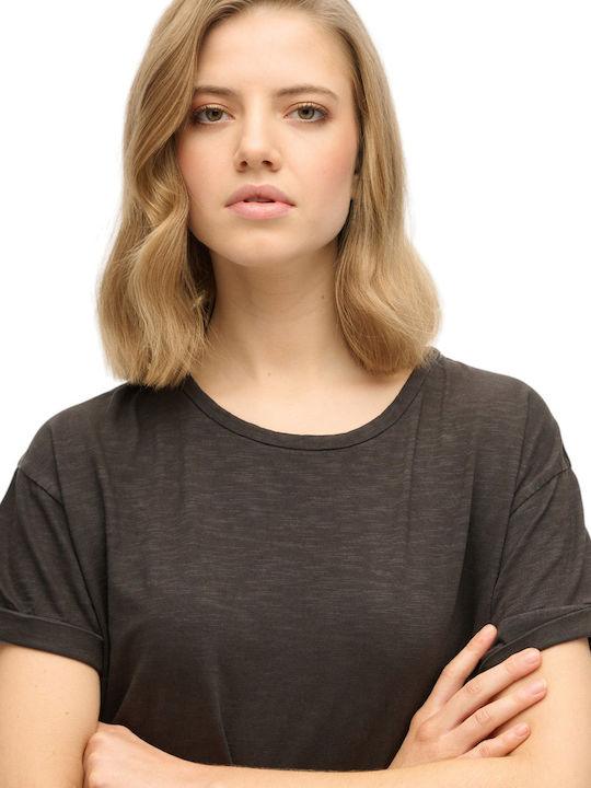 Лятна Midi T-shirt Рокля Черна