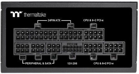 Thermaltake Toughpower SFX Gen 5.0 850W Μαύρο Τροφοδοτικό Υπολογιστή Full Modular 80 Plus Platinum
