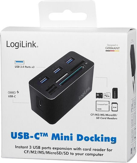 LogiLink Hub 3 Θυρών USB 3.0 με σύνδεση USB-A