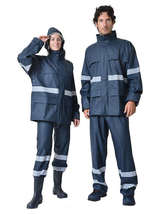 Ergo Work Jacket Reflective Blue