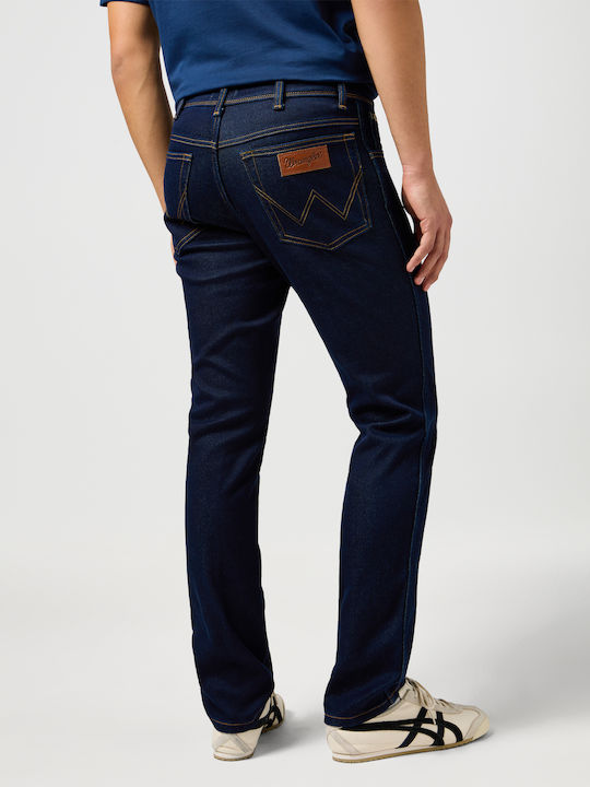 Texas Men's Jeans Pants with Slim Fit Dark Blue