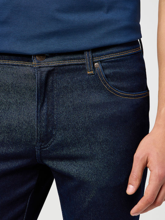 Texas Men's Jeans Pants with Slim Fit Dark Blue