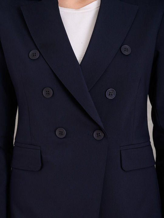 Derpouli Women's Blazer Blue