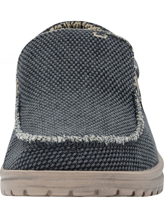 Mikka Braided Suede Ανδρικά Μοκασίνια σε Μπλε Χρώμα