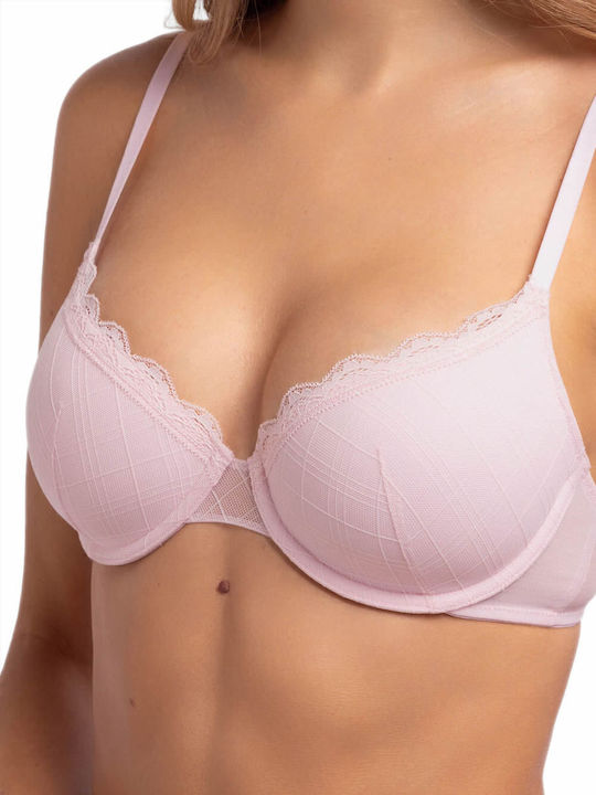 Rose/ivoire Σουτιέν με Ελαφριά Ενίσχυση & Μπανέλες 2Pack