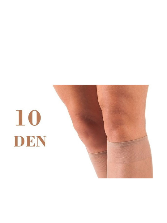 Diana B94 Invisible Elastic Knee-High Stockings 10d 2 Pairs Black