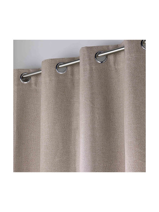 Perdea de Întunecare de Fereastră cu Capse L-c Crepuscule Bej 1612538 140x180cm