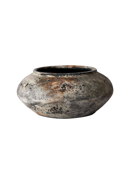 Muubs Διακοσμητικό Βάζο Πήλινο Πορτοκαλί Φ35xΥ17cm