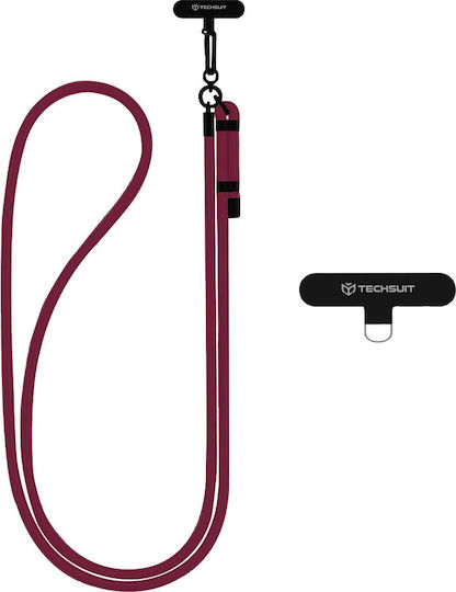 Techsuit Rope Crossbody Strap Rcs1-28 Phones Dark Cherry