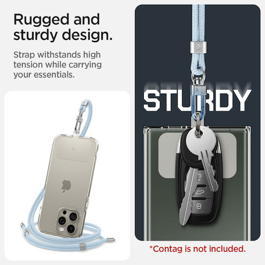 Spigen Universal Cross Body Strap 2 1 Pack Mute Blue Afa08367