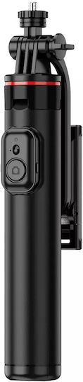 Hurtel Selfie-Stick mit Bluetooth / Fernsteuerung Schwarz