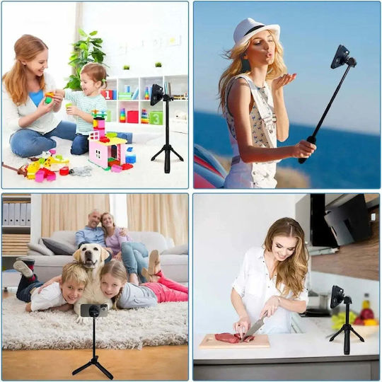 Tech-Protect L06S Selfie Stick με Bluetooth Μαύρο