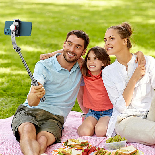 Techsuit Selfie Stick με Bluetooth / Τηλεχειριστήριο Μαύρο