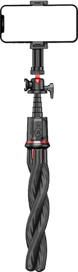 Techsuit C03 Selfie Stick με Τηλεχειριστήριο Μαύρο