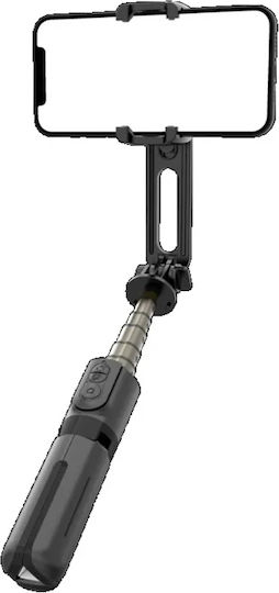 Techsuit Selfie Stick με Bluetooth / Τηλεχειριστήριο Μαύρο