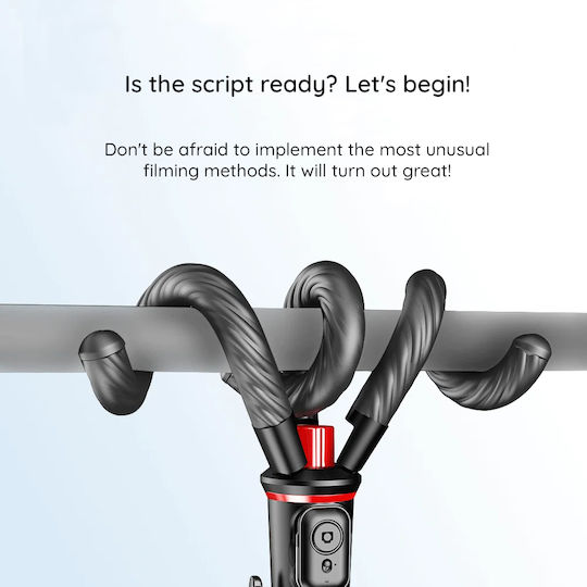 Techsuit C03 Selfie Stick με Τηλεχειριστήριο Μαύρο