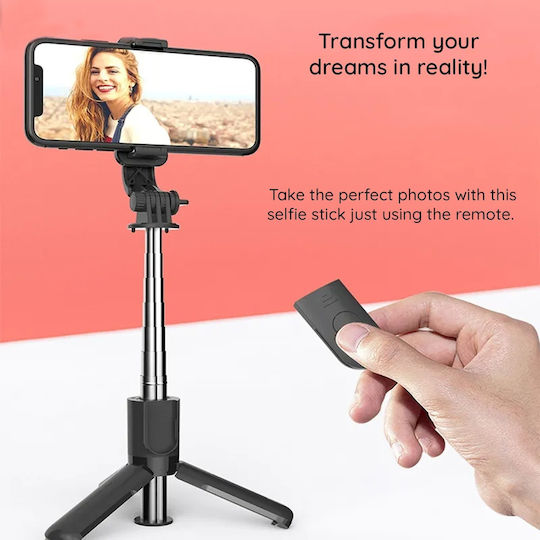 Techsuit Selfie Stick with Bluetooth Black