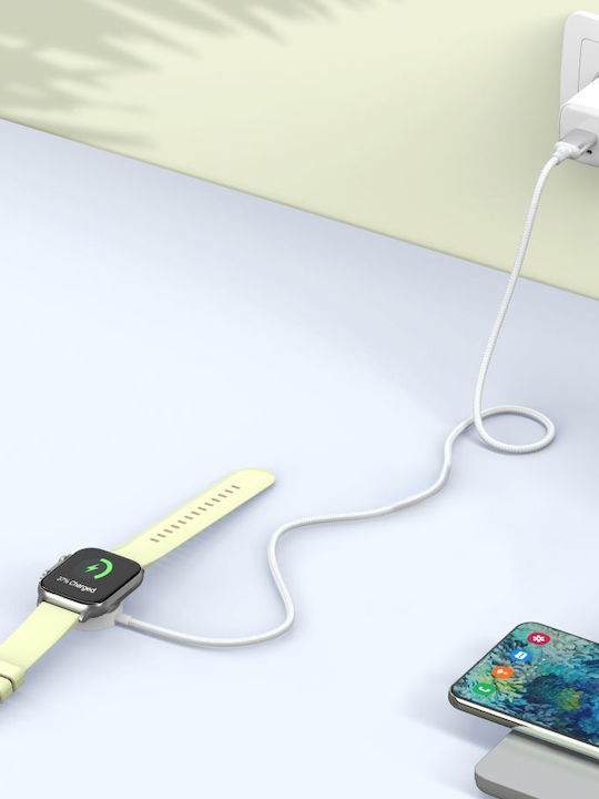 Tech-Protect Mc02 Ultraboost Φορτιστής για Apple Watch Λευκός