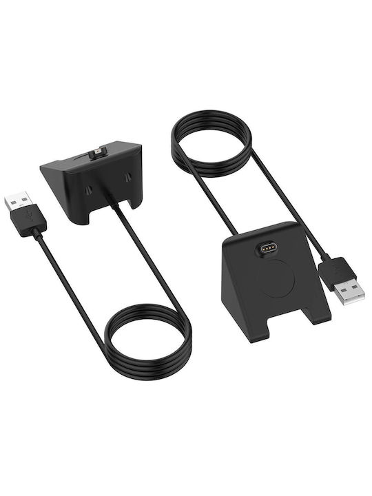 USB Table Charging and Data Cable Φορτιστής για Garmin Fenix 5/5 Plus Μαύρος