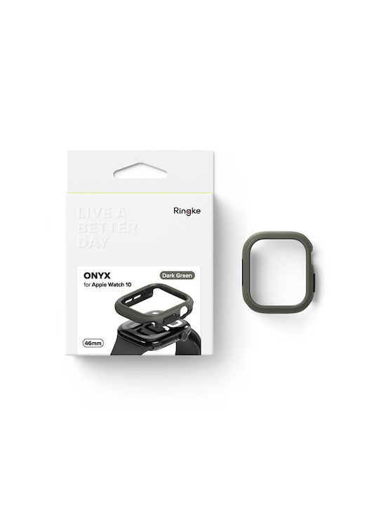 Ringke Onyx Θήκη Σιλικόνης σε Πράσινο χρώμα για Apple Watch 10 (46 mm)