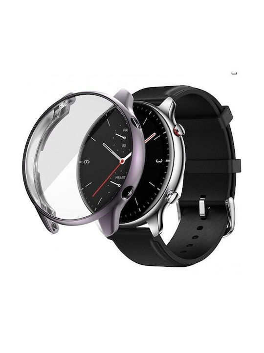 Electroplated Θήκη Σιλικόνης σε Γκρι χρώμα για το Amazfit GTR 2e