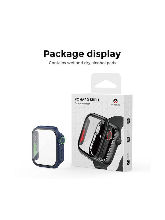 AHAstyle WG115 Пластмасов Калъф в Син цвят за Apple Watch 7, 8, 9 45мм