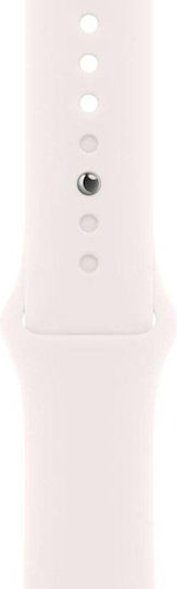 Apple Watch Series 10 Aluminium 46mm Αδιάβροχο με Παλμογράφο (Rose Gold με Light Blush Sport Band - M/L)