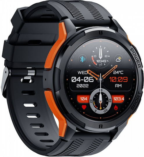 Oukitel BT10 Smartwatch (Black, Orange)