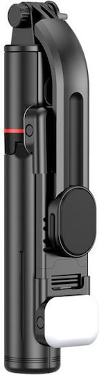 Tech-Protect L05S Selfie Stick Τρίποδο Κινητού Bluetooth με Φωτισμό Μαύρο