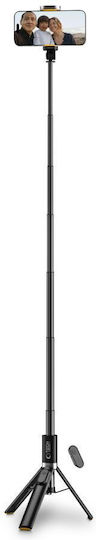 Tech-Protect L08S Selfie Stick Τρίποδο Κινητού Bluetooth Μαύρο