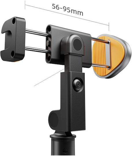 Tech-Protect L08S Selfie Stick Τρίποδο Κινητού Bluetooth Μαύρο