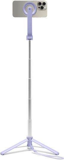 Selfie Stick (Mag Fit) | S571W Τρίποδο Κινητού Bluetooth με Φωτισμό Μωβ AMP07658