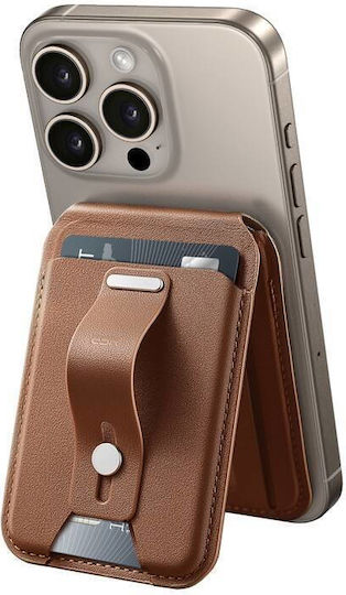 ESR MagSafe Калъф за карти Grip Wallet Stand HaloLock в Кафяв цвят