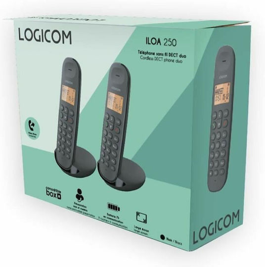 Logicom Dect Iloa 250 Duo Wireless Telefon IP Negru