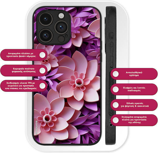 Θήκη Sonique 3d Flower Series Samsung Galaxy M33 5g Ροζ