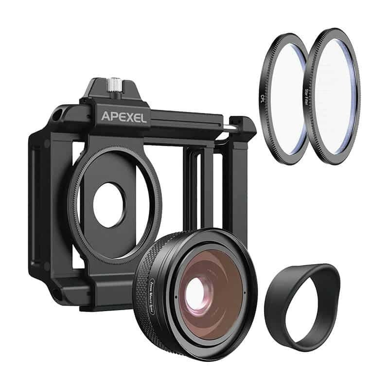 Apexel Super Macro HD Zoom 10-20x Obiectiv Pentru Camerele De