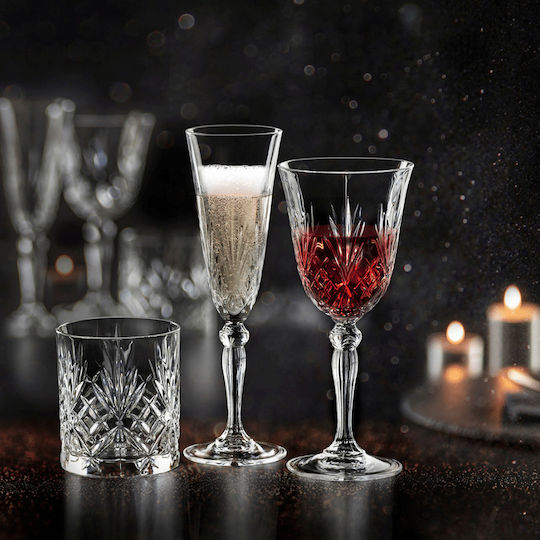 RCR Set of Glasses for White and Red Wine made of Crystal Stemmed 270ml 30pcs