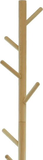 General Trade Wooden Coat Rack Beige 36x36x176cm