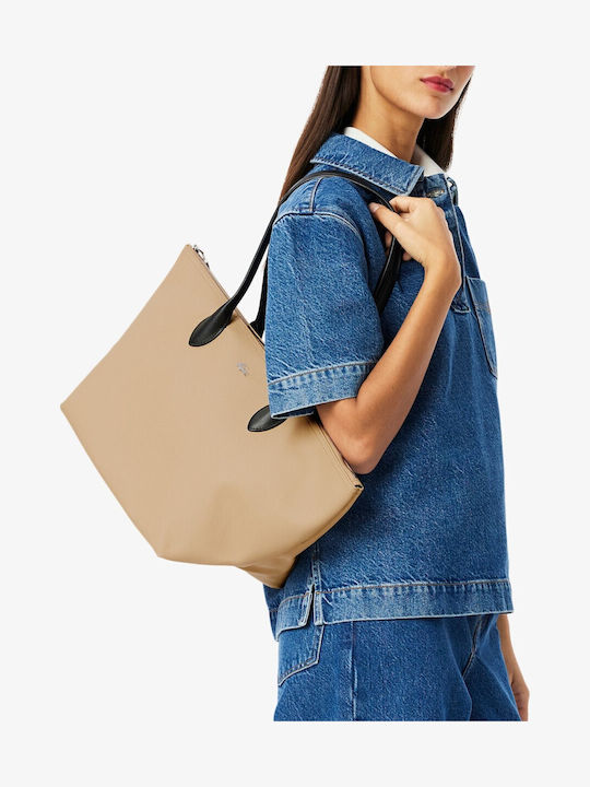 Women's Bag Shopper Shoulder Beige