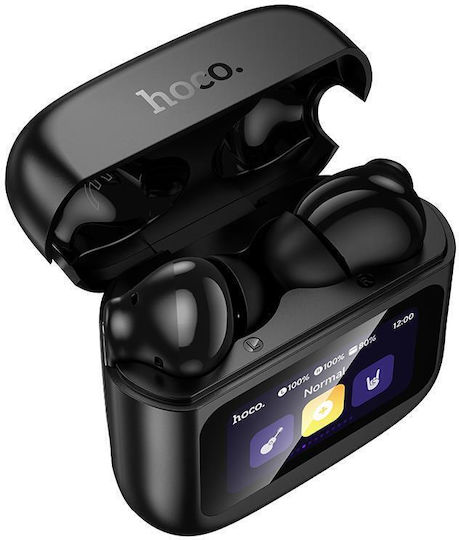 Hoco EQ14 Cool Color In-ear Bluetooth Handsfree Earphones with Charging Case Black