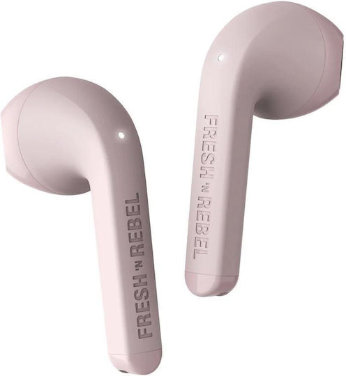 Fresh 'n Rebel Twins Core Earbud Bluetooth Handsfree Ακουστικά με Θήκη Φόρτισης Smokey Pink